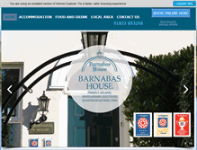 Tablet Screenshot of barnabas-house.co.uk